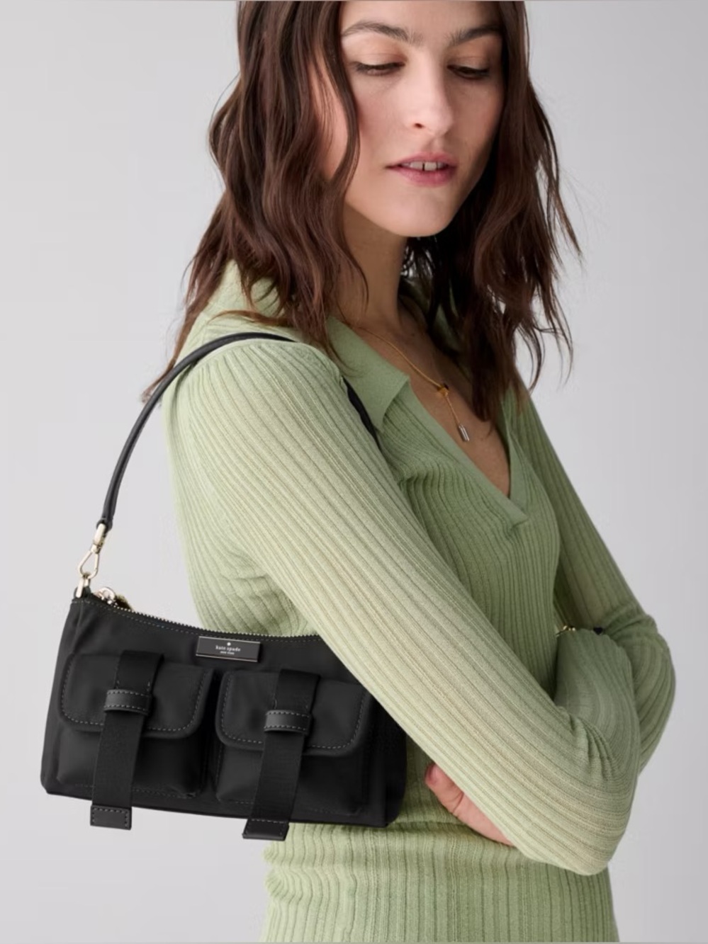 Kate Spade Carter Nylon Cargo Purse Convertable Crossbody  Bag
